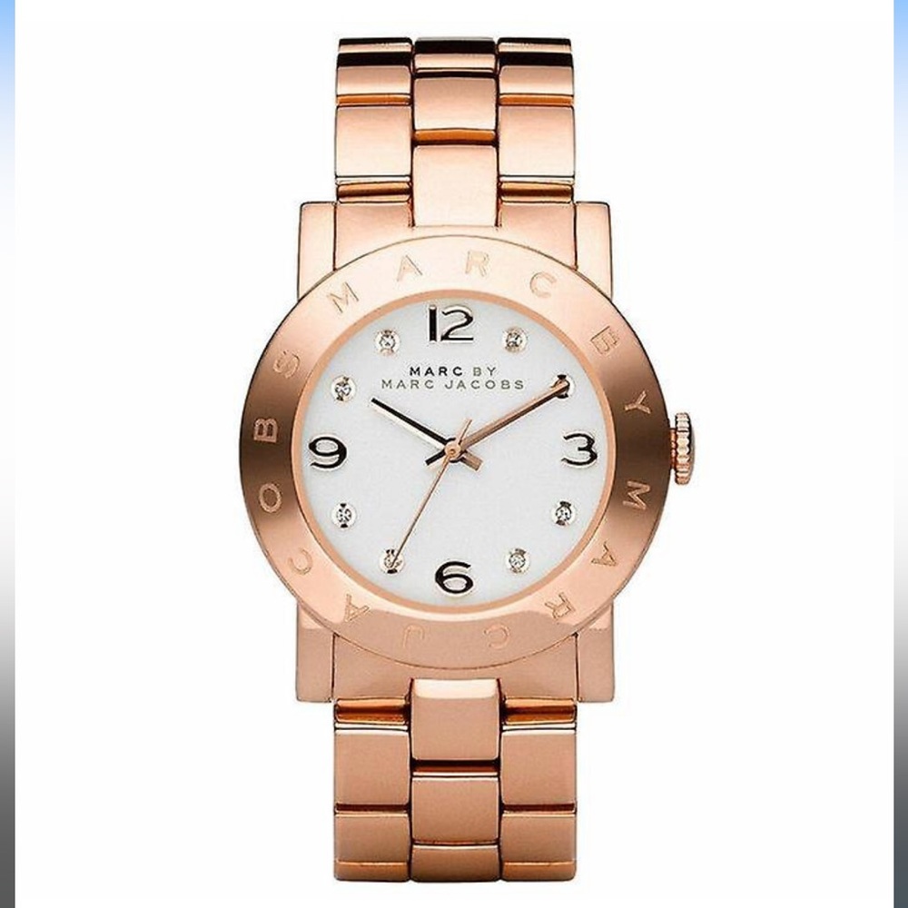 Marc Jacobs MBM3077 Rose Gold Stainless Steel Bangle Women's Watch